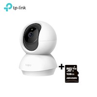 Cámara de seguridad para interiores Full-HD Tapo-C200 - Tp-Link + SD 128 GB